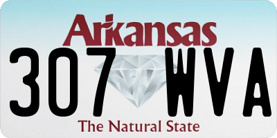AR license plate 307WVA