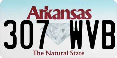 AR license plate 307WVB