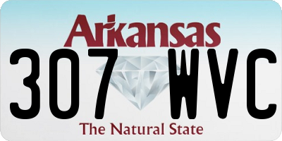 AR license plate 307WVC