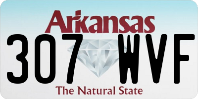 AR license plate 307WVF