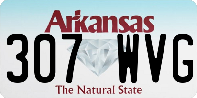 AR license plate 307WVG