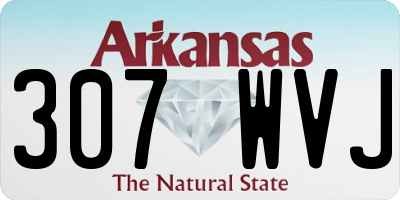AR license plate 307WVJ
