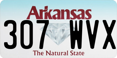AR license plate 307WVX