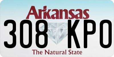 AR license plate 308KPO