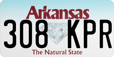 AR license plate 308KPR