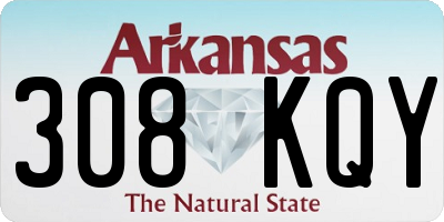 AR license plate 308KQY