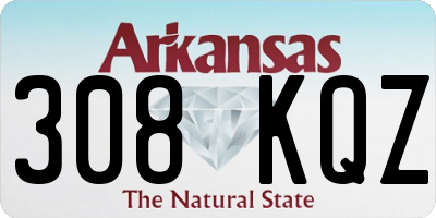 AR license plate 308KQZ