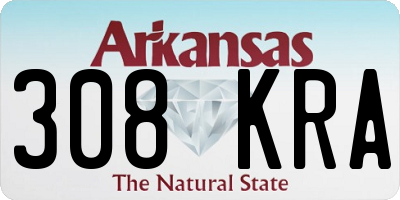 AR license plate 308KRA