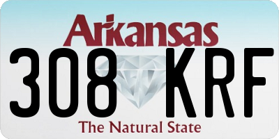 AR license plate 308KRF