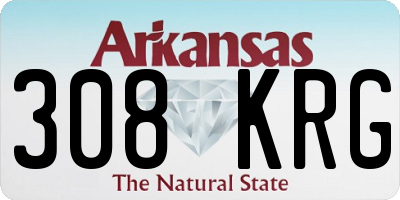 AR license plate 308KRG