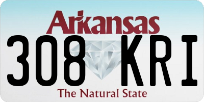 AR license plate 308KRI