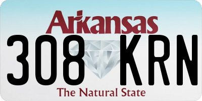 AR license plate 308KRN