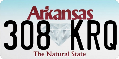 AR license plate 308KRQ