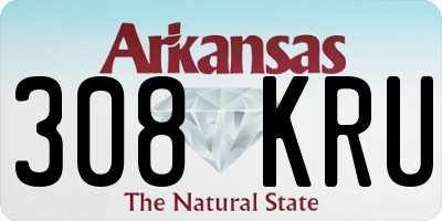 AR license plate 308KRU