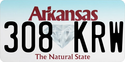 AR license plate 308KRW