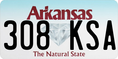 AR license plate 308KSA