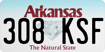 AR license plate 308KSF