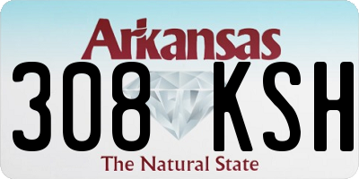 AR license plate 308KSH