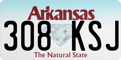 AR license plate 308KSJ