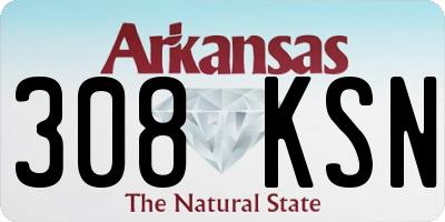 AR license plate 308KSN
