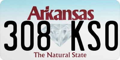 AR license plate 308KSO