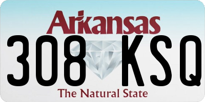 AR license plate 308KSQ