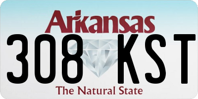 AR license plate 308KST
