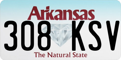 AR license plate 308KSV