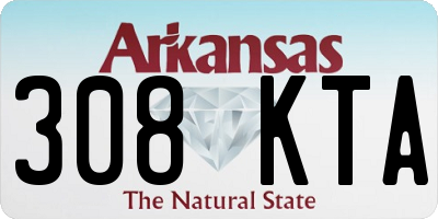 AR license plate 308KTA