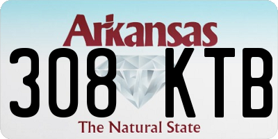 AR license plate 308KTB