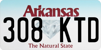 AR license plate 308KTD