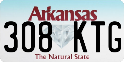 AR license plate 308KTG