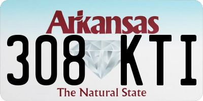 AR license plate 308KTI