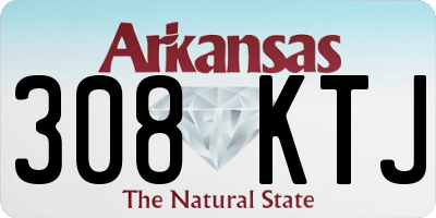 AR license plate 308KTJ