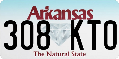 AR license plate 308KTO