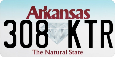 AR license plate 308KTR