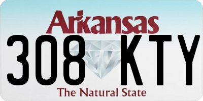 AR license plate 308KTY