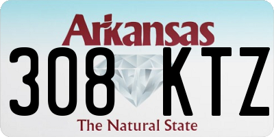 AR license plate 308KTZ
