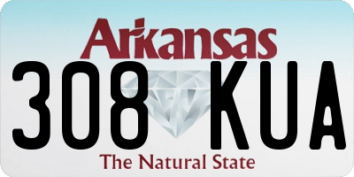 AR license plate 308KUA