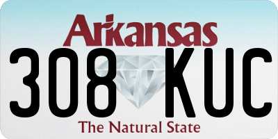 AR license plate 308KUC