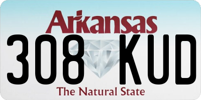 AR license plate 308KUD