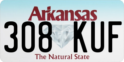 AR license plate 308KUF