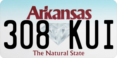 AR license plate 308KUI