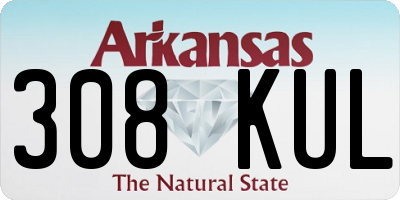 AR license plate 308KUL