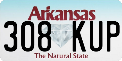 AR license plate 308KUP