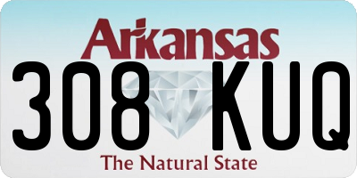 AR license plate 308KUQ