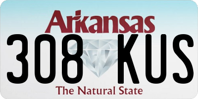 AR license plate 308KUS