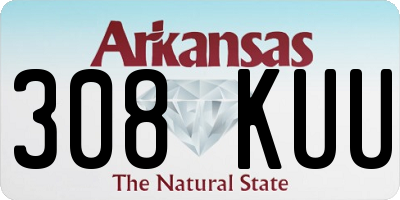 AR license plate 308KUU