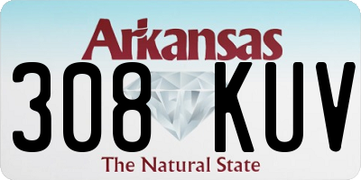 AR license plate 308KUV