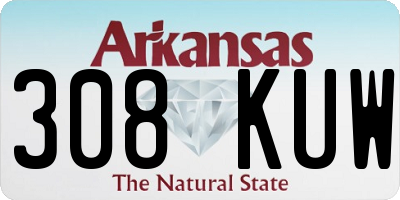 AR license plate 308KUW